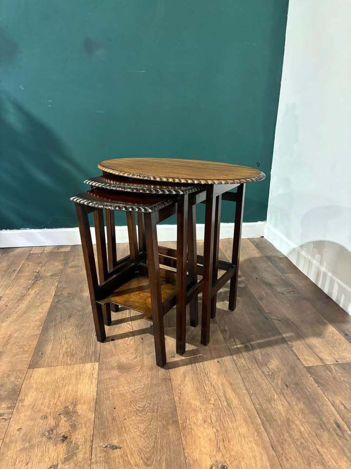 photo buy Mid Century Mahogany Nest Of Tables