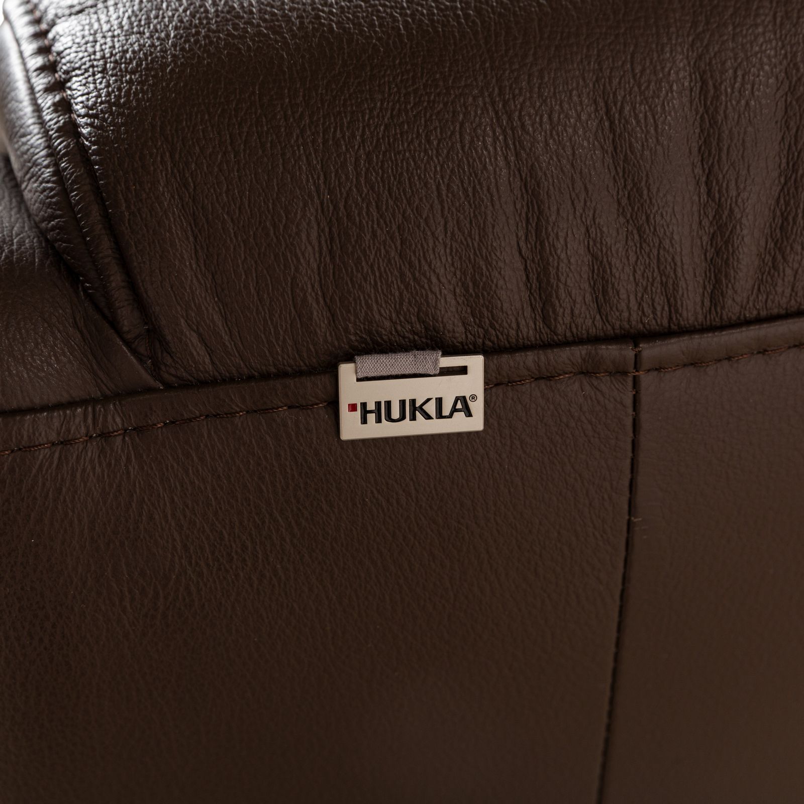 photo for sale Fauteuil Hukla en cuir brun, fonction relaxation manuelle