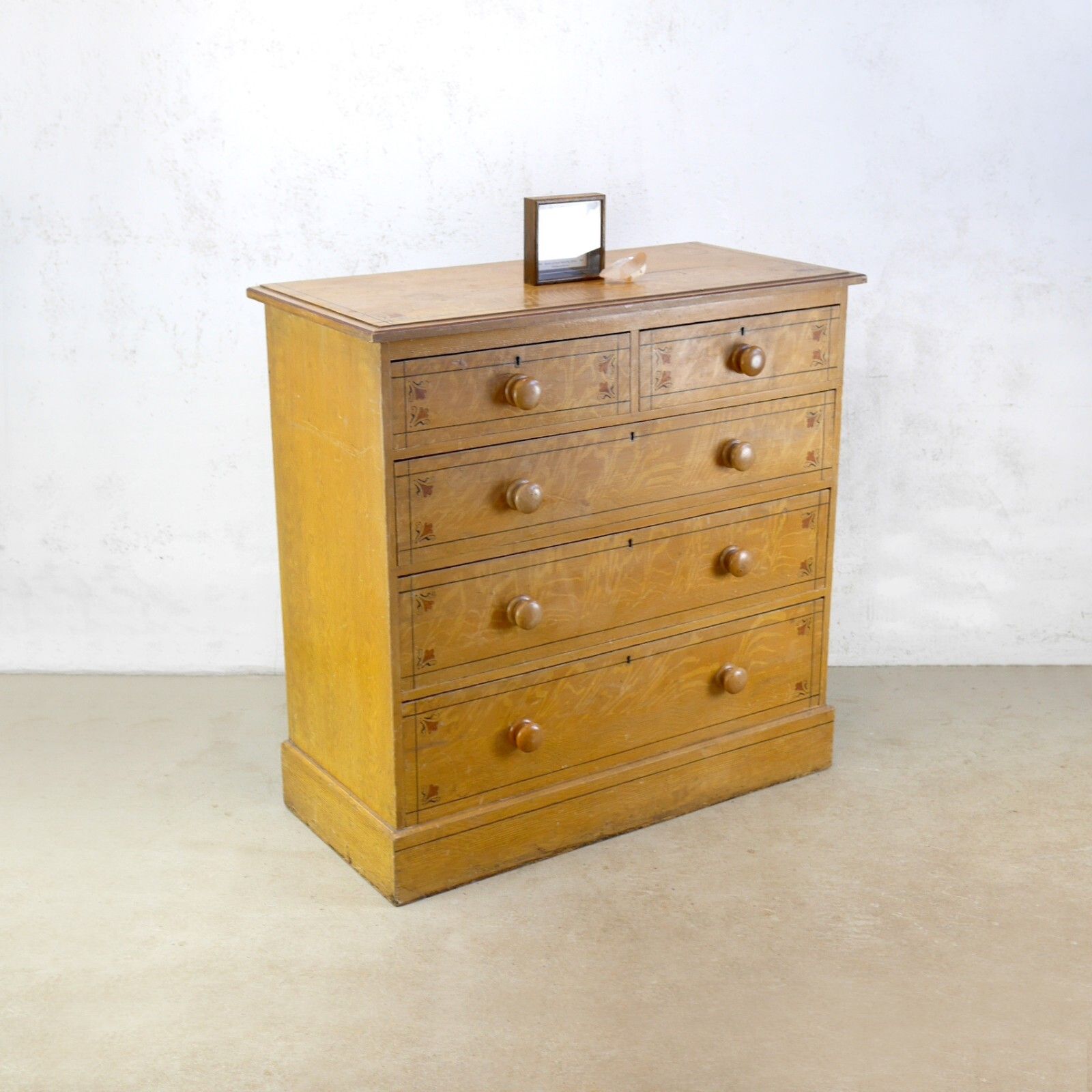 Aesthetic Movement Scumble Pine Chest Of Drawers Antique 19th Century #102838 photo for sale