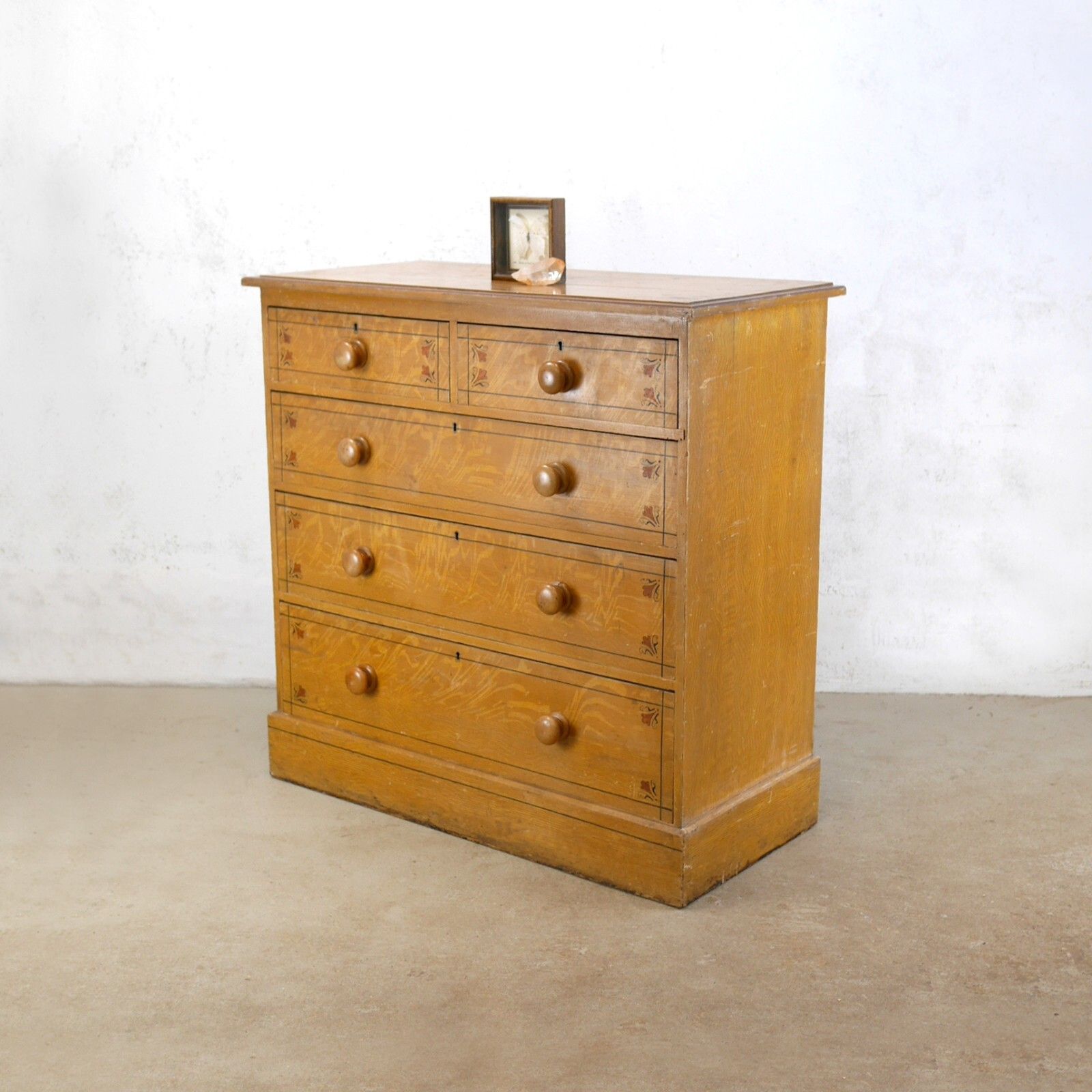 Aesthetic Movement Scumble Pine Chest Of Drawers Antique 19th Century #102838 photo 495.0