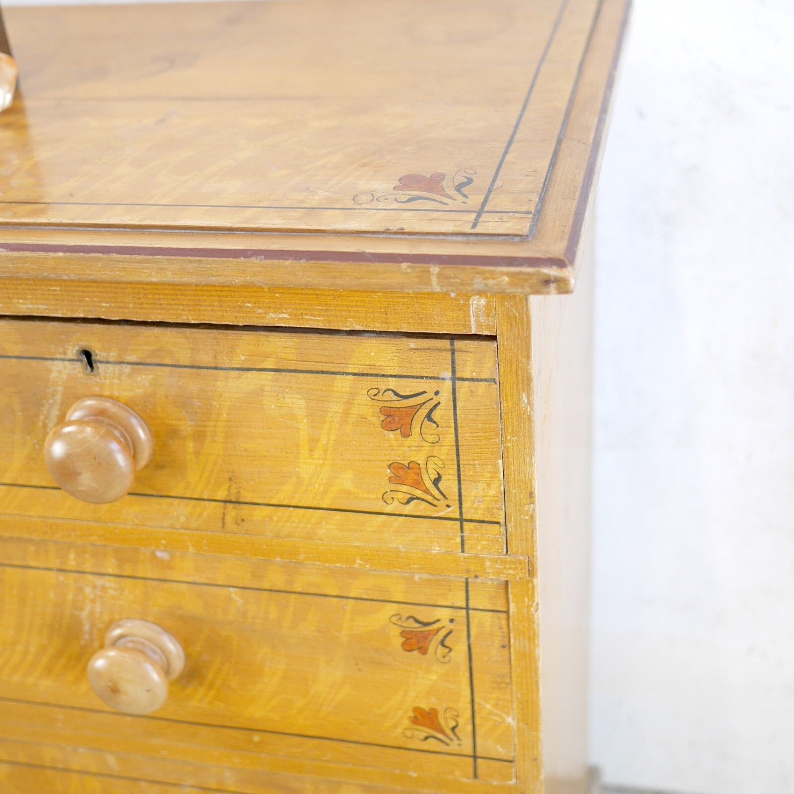 Aesthetic Movement Scumble Pine Chest Of Drawers Antique 19th Century #102838 photo buy