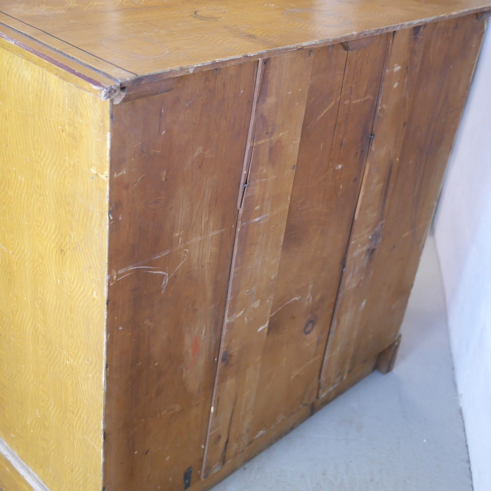photo furniture Aesthetic Movement Scumble Pine Chest Of Drawers Antique 19th Century #102838