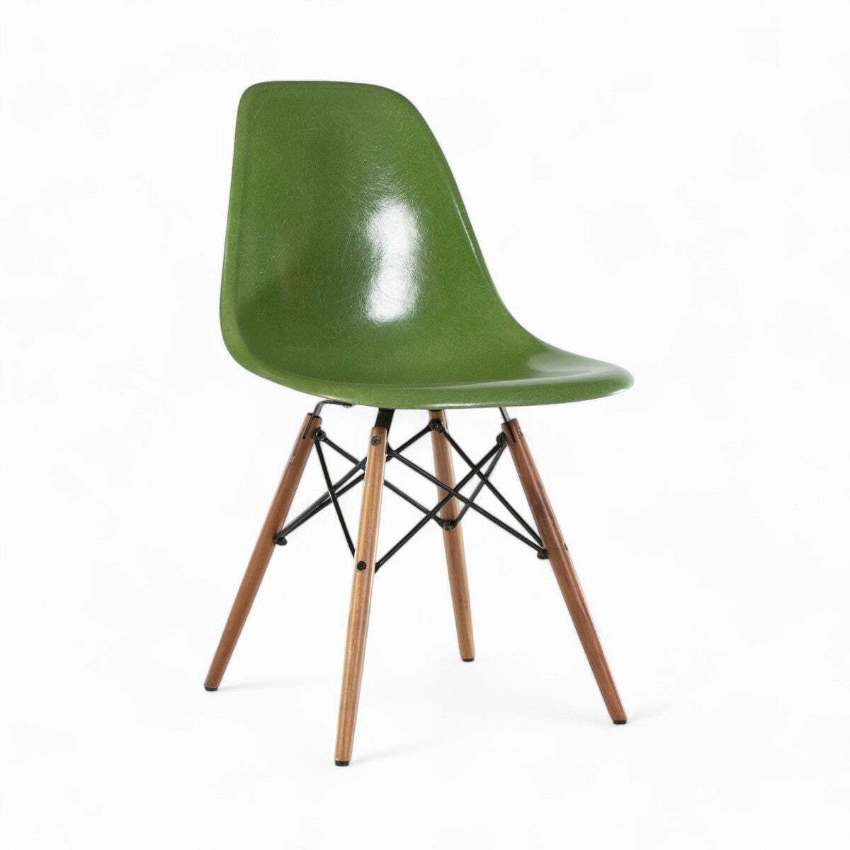 Lime Green Herman Miller Original Vintage Eames Dsw Side Shell Chair