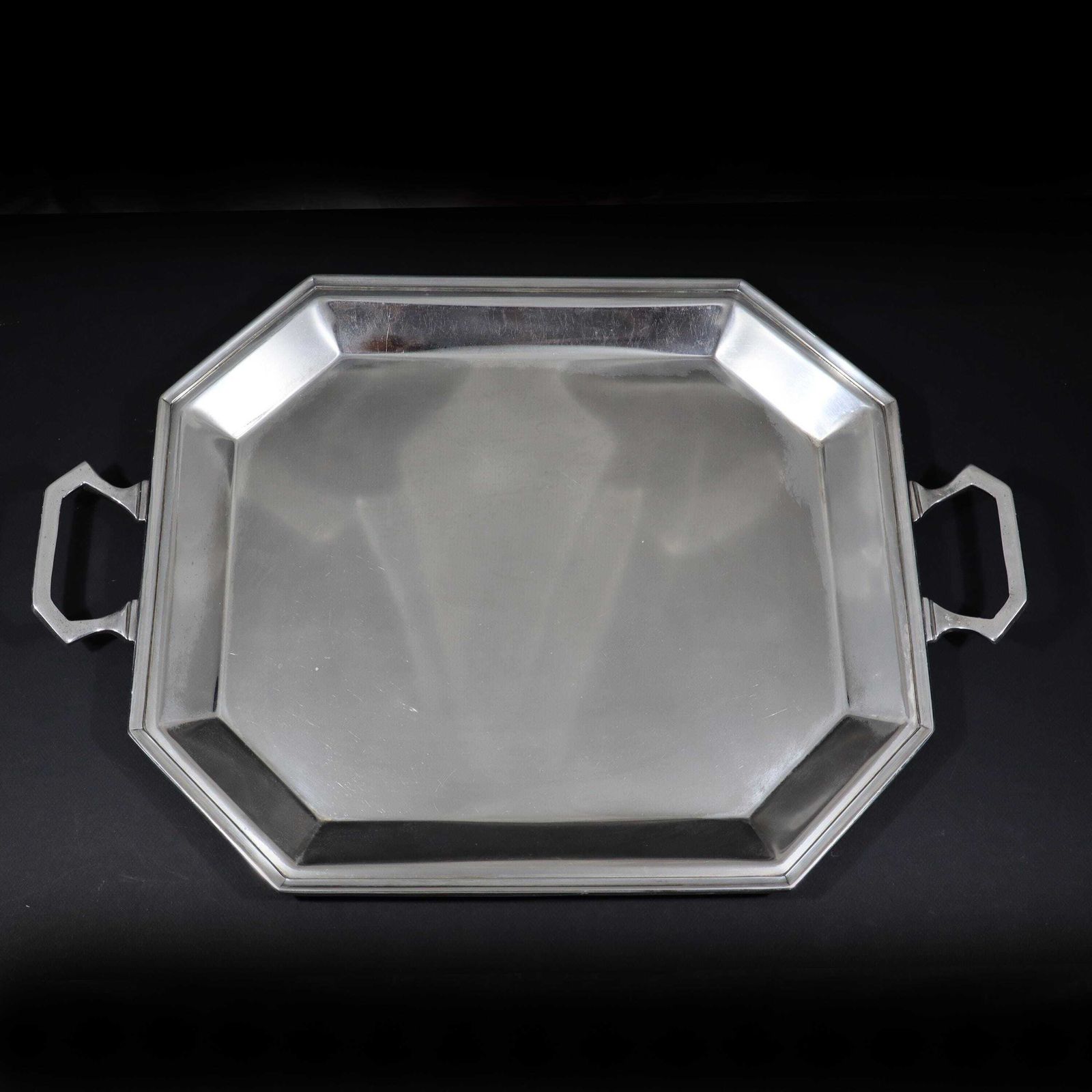 Vintage Large Silver Plated Centerpiece Tray Brazilian Soppil Wolff photo furniture