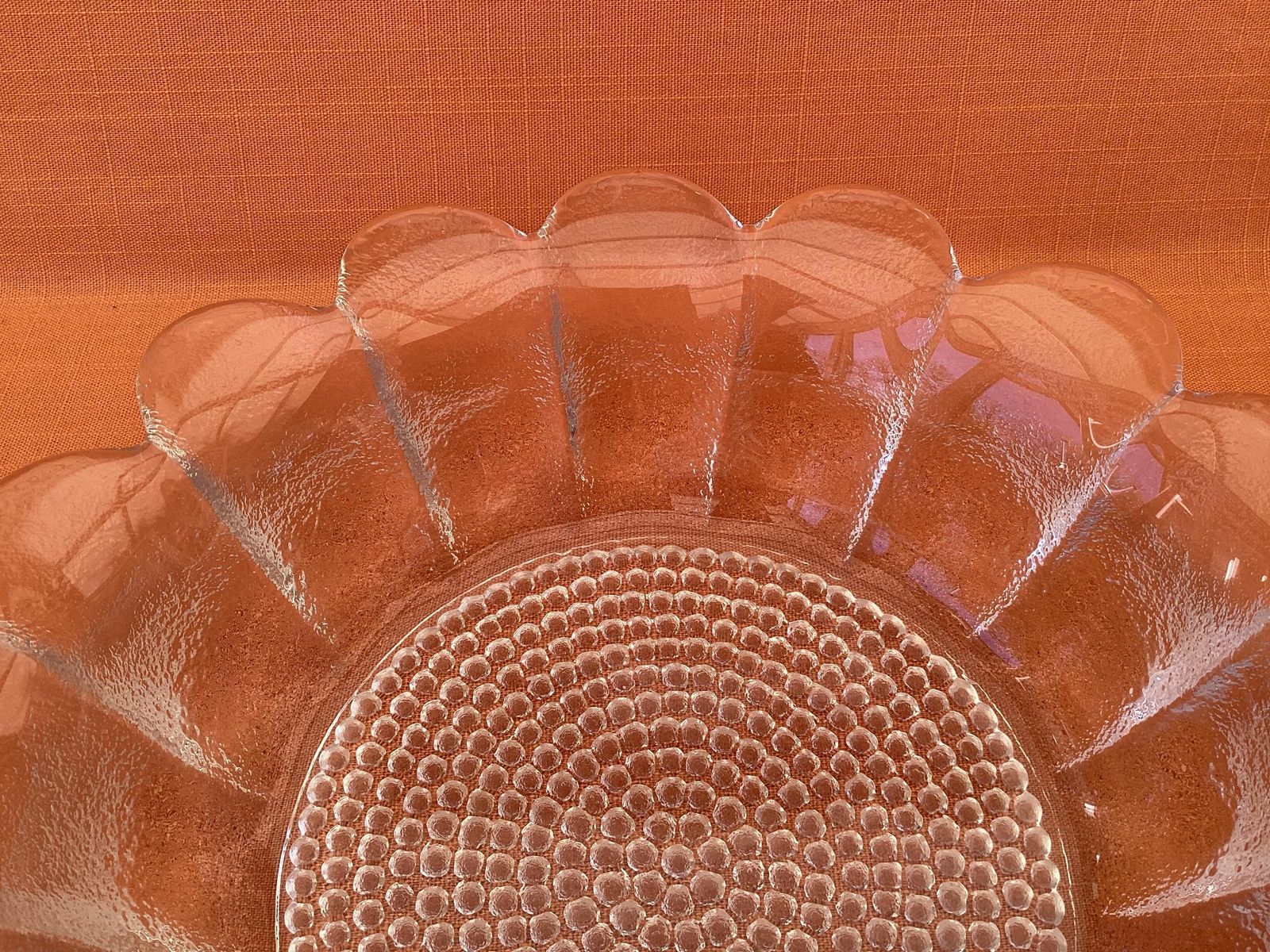 Dartington Daisy Shallow Fruit Bowl 10.25” Diameter In Original Box, Frank Thrower Design, Dartington Crystal, Large Dartington Daisy Bowl photo buy