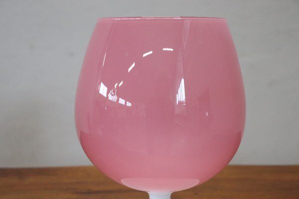 Italian Vase In Pink Murano Art Glass, 1960s photo buy