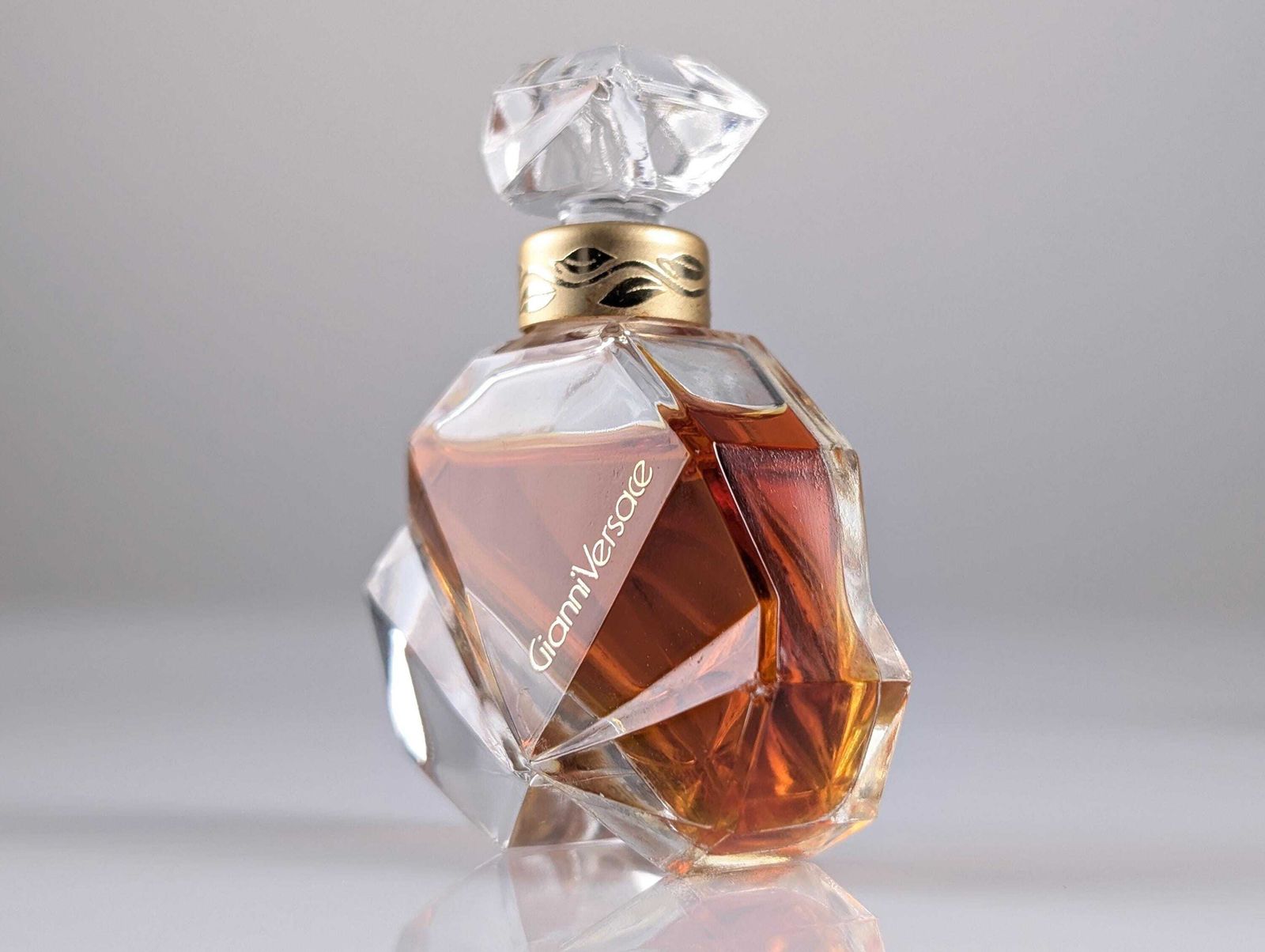 Miniature Perfume Gianni Versace Parfum Puro 7.5 Ml, Rare 1981 With Original Box