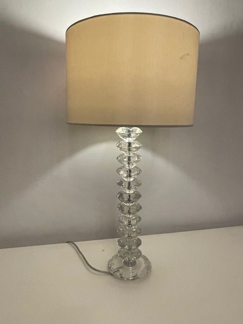 Crystal Glass Art Deco Style Lamp