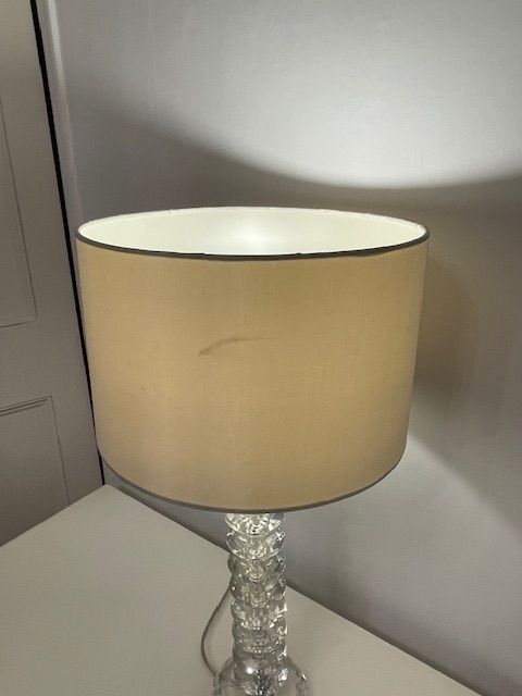 Crystal Glass Art Deco Style Lamp photo vinterior