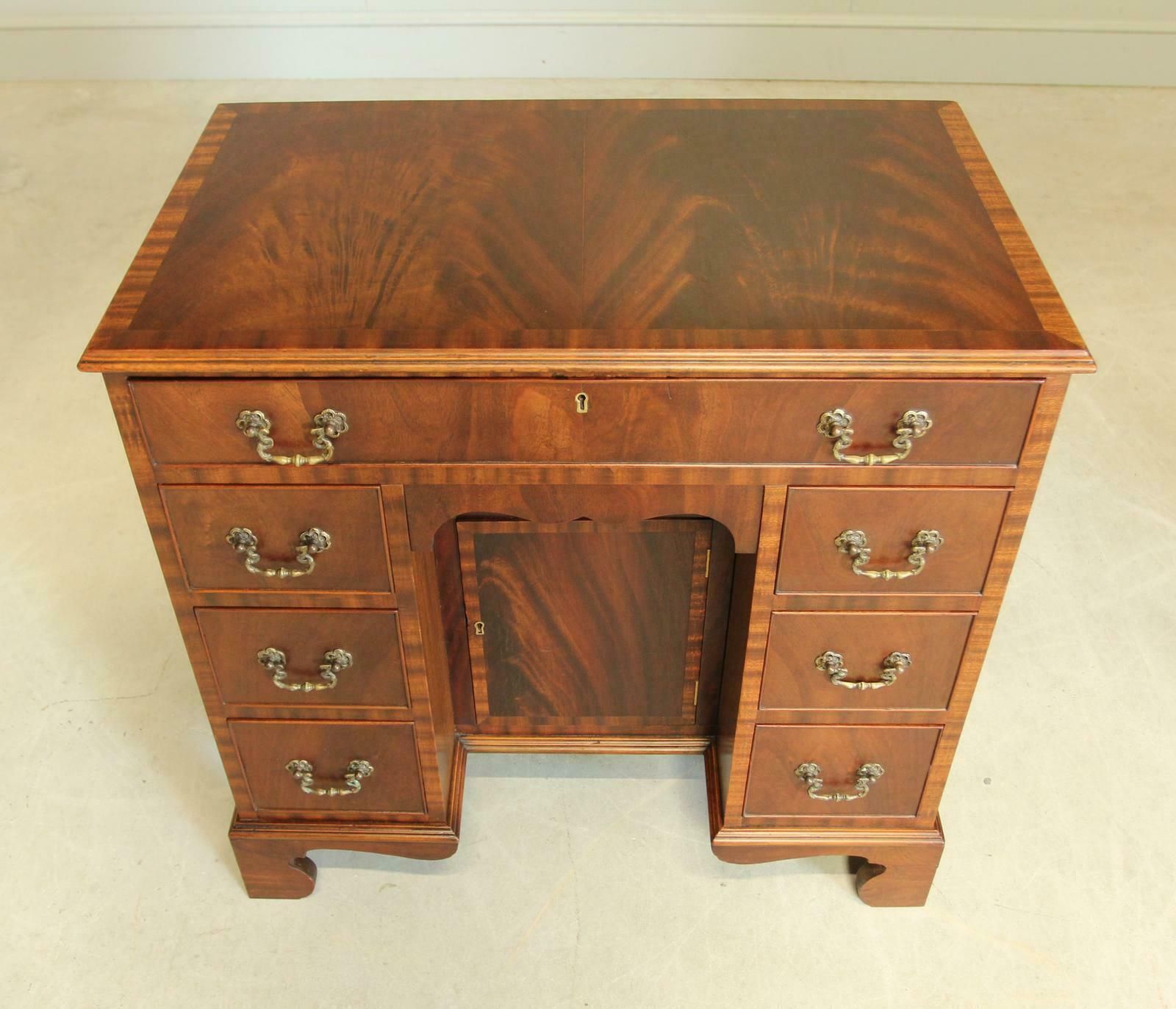 Early 20th Century Curl Mahogany Writing Desk photo for sale