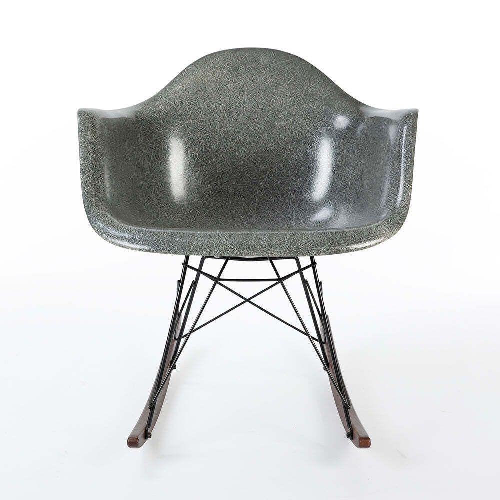 Elephant Grey Herman Miller Vintage Original Eames Rar Arm Shell Chair photo furniture