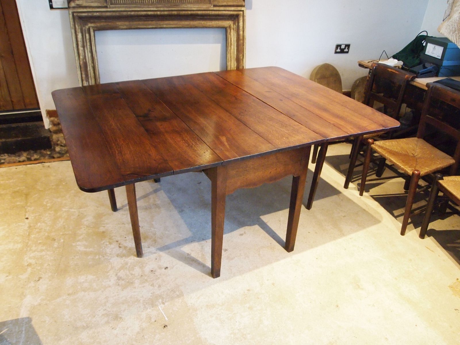 Table Rare Welsh Oak Dining Farmhouse George III C1770 photo vintage