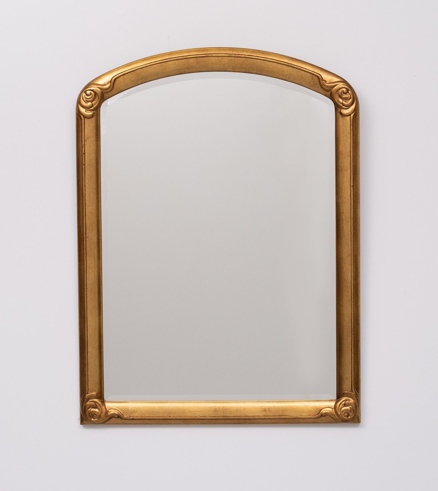 Deknudt Art Deco Style Gold Wall Mirror Belgium 1970s