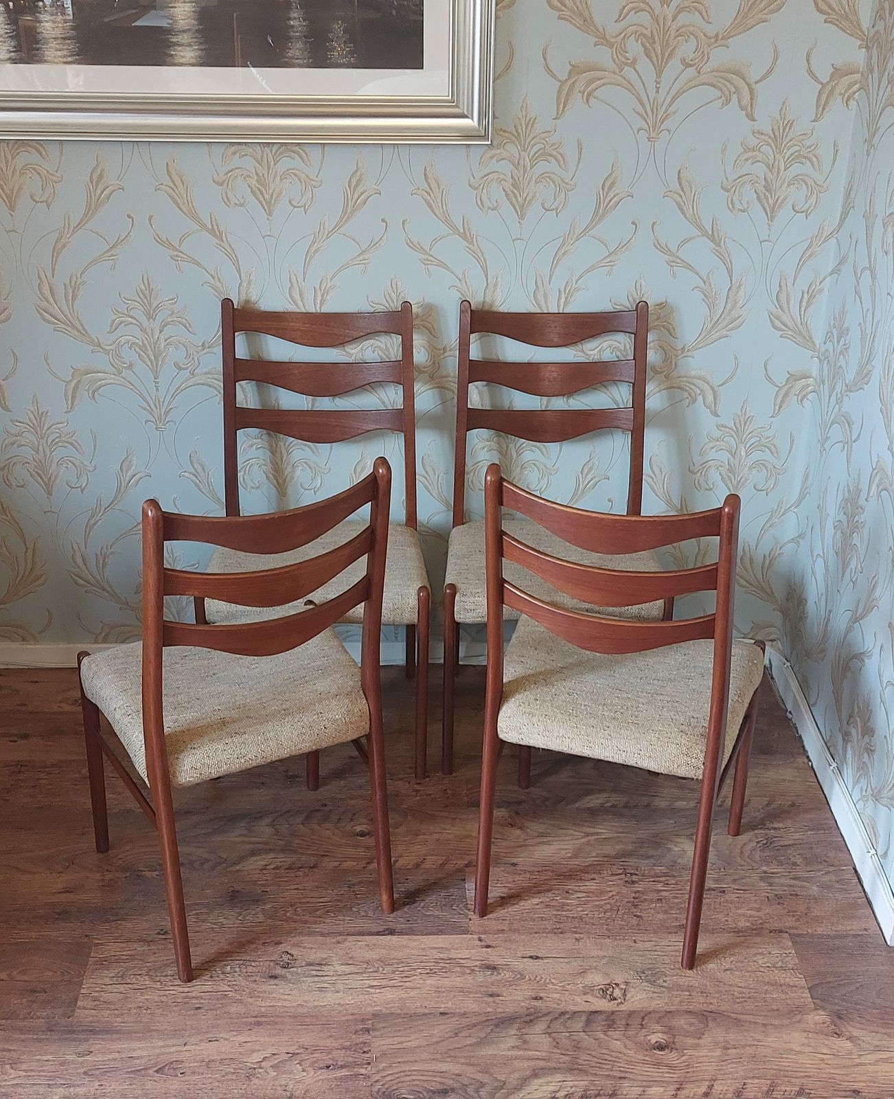 Set Of 4 Danish Dining Chairs By Arne Wahl Iversen For Glyngøre, 1970s