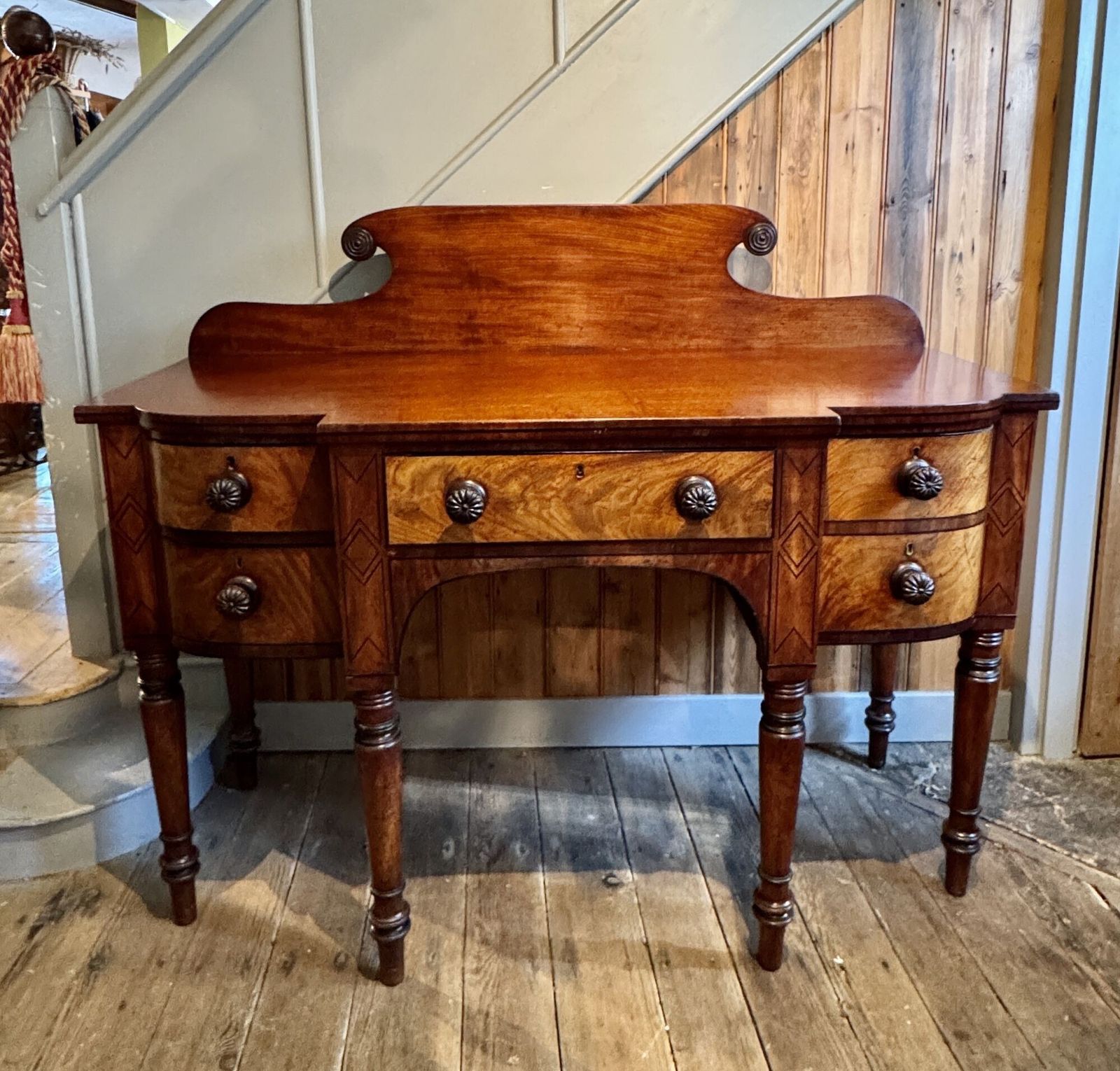 Regency Ebony Strung Mahogany Sideboard Of Small Proportions photo for sale