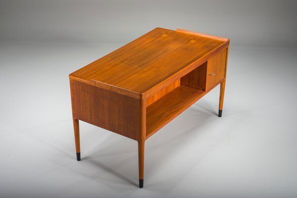 photo buy Scandinavian Modern Teak Writing Desk Attributed To H. Brockmann Petersen For Poul M. Jessen, 1960s
