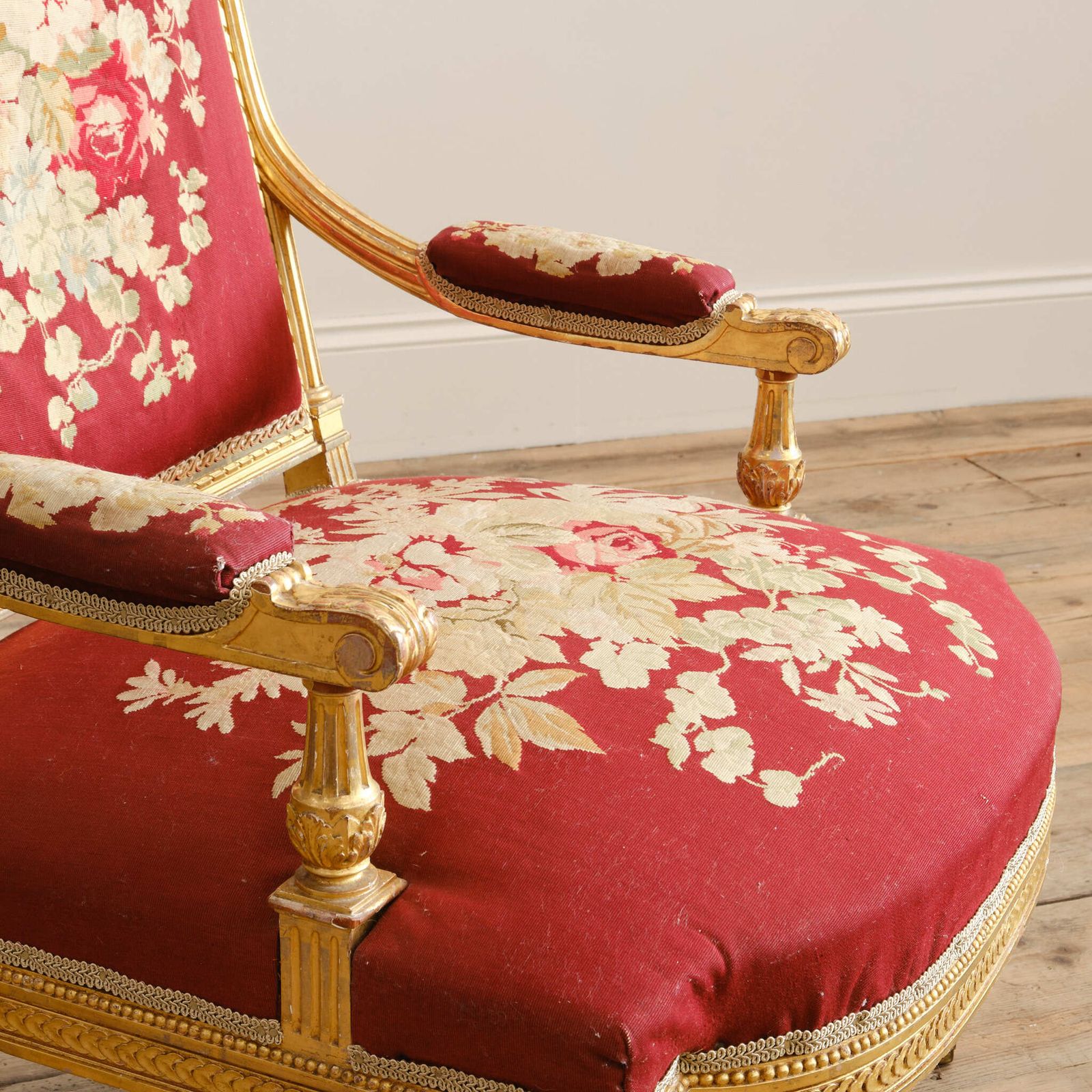 19th Century Carved Giltwood Armchair Att' Holland & Sons photo buy