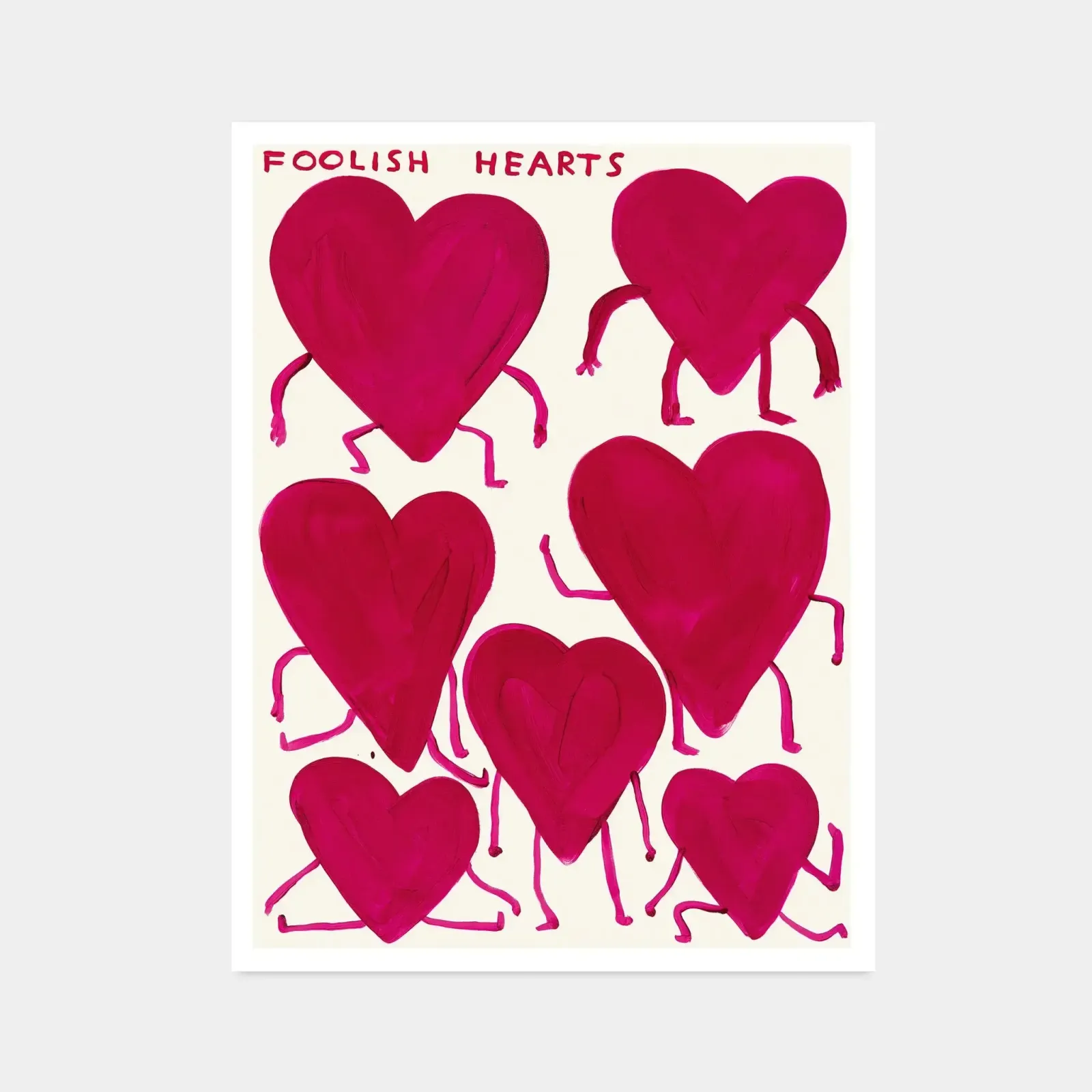 David Shrigley, Foolish Hearts, 2023