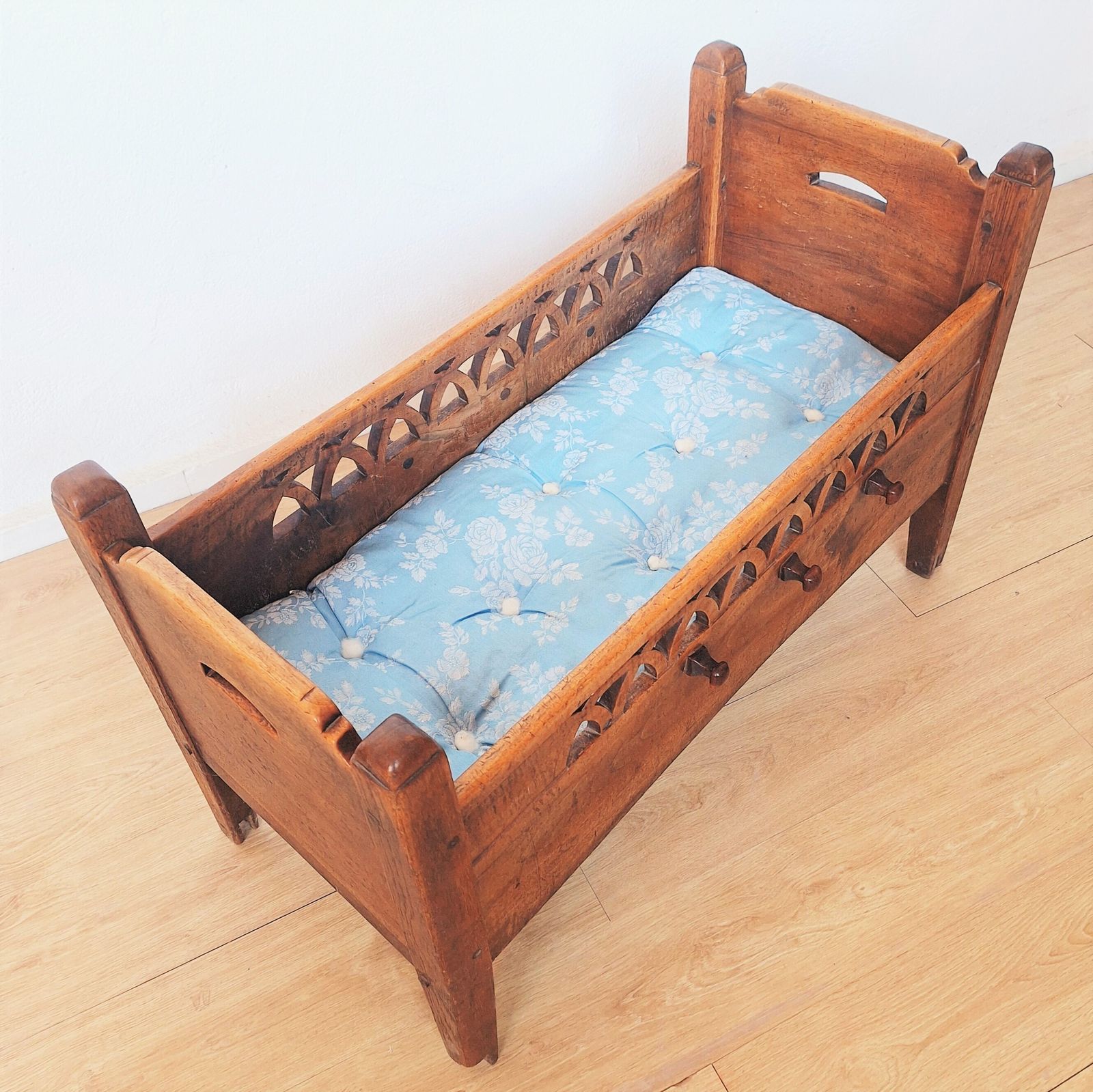 Antique Wooden Children's Bed. 1820–1850 photo for sale