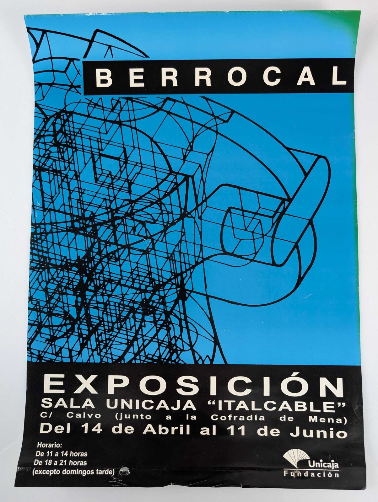 Exhibition Poster By Miguel Berrocal, Sala Unicaja, Spain, 1990s