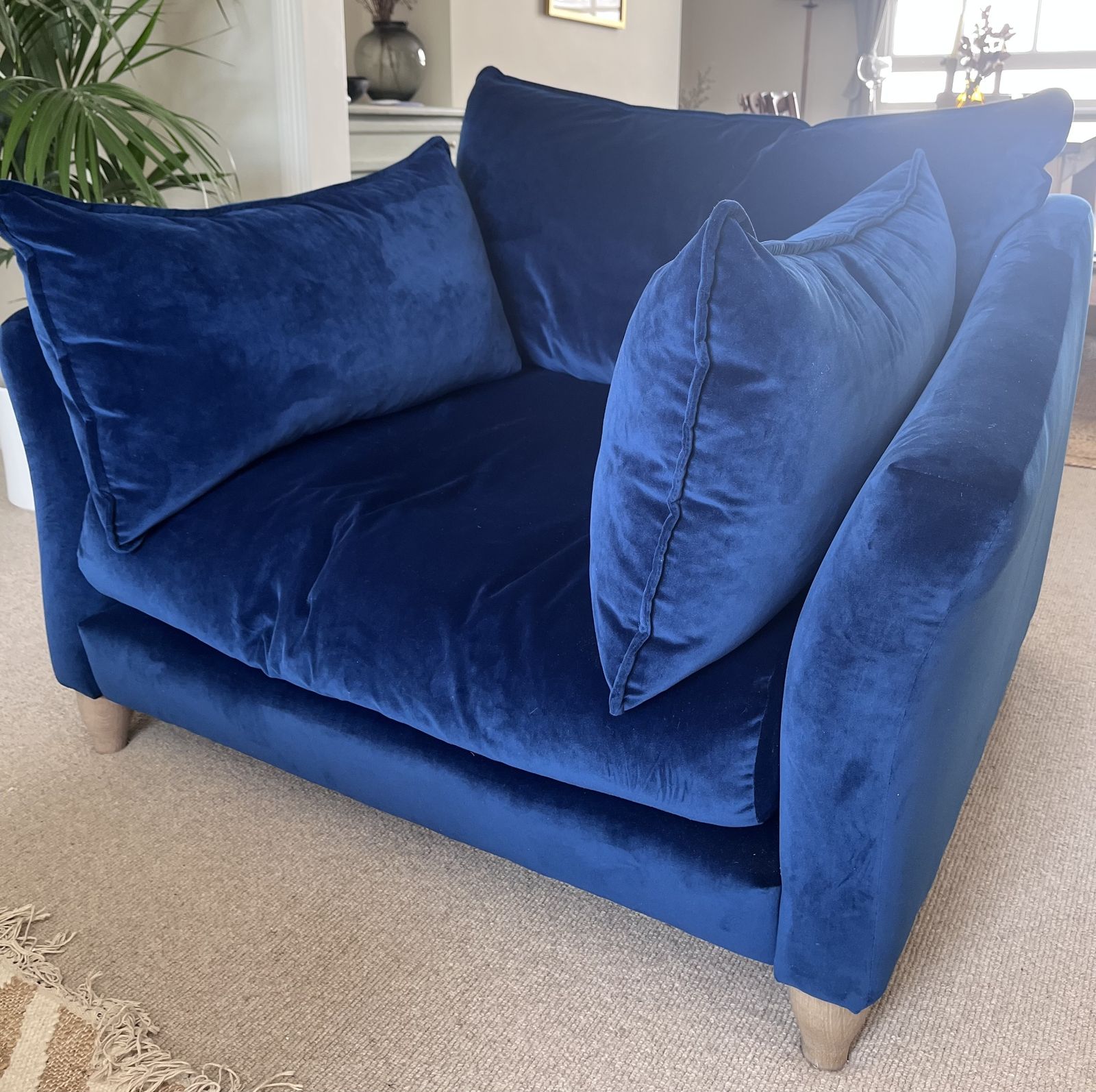 Loaf Brioche Armchair In Brolly Clever Velvet photo furniture