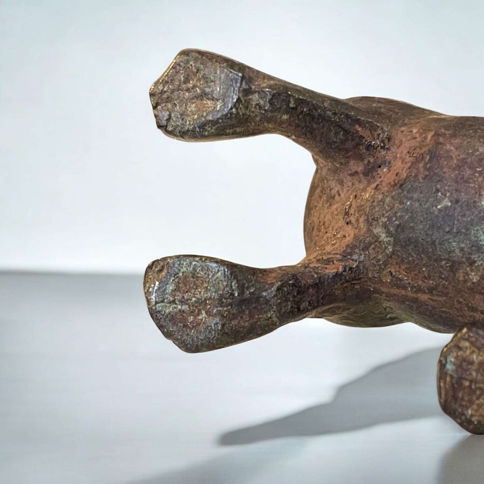 Antique Chinese Bronze Han Dynasty Style Dog photo Art