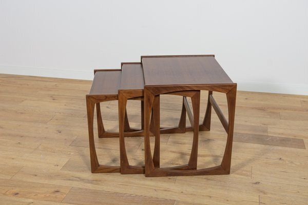 Mid Century Teak Nesting Tables By R. Benett For G Plan, United Knigdom, 1970s, Set Of 3 photo Furniture