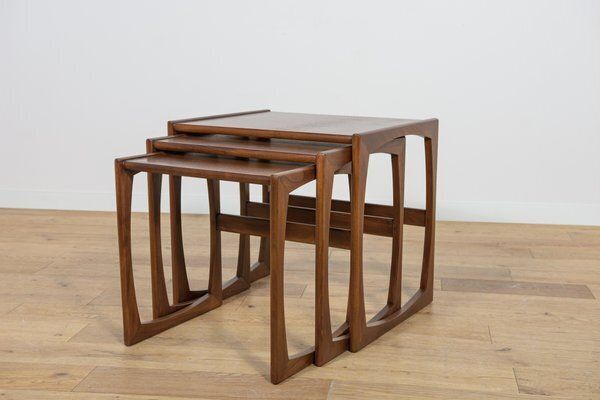 Mid Century Teak Nesting Tables By R. Benett For G Plan, United Knigdom, 1970s, Set Of 3 photo vinterior