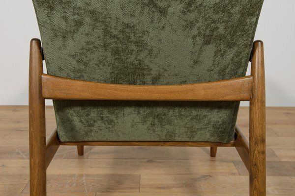 photo for sale Set Of Mid Century Modern Gfm 64 Chairs By Edmund Homa For Gościcińskie Furniture Factory, 1960s