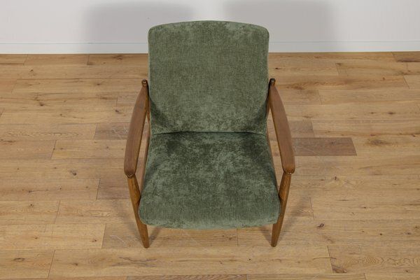 photo vintage Set Of Mid Century Modern Gfm 64 Chairs By Edmund Homa For Gościcińskie Furniture Factory, 1960s