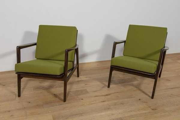 Set Of Model 300 139 Armchairs From Swarzędz Furniture Factory, 1960s photo furniture