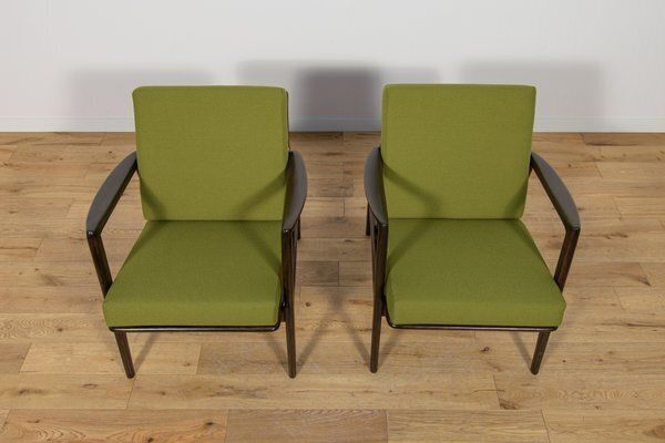 Set Of Model 300 139 Armchairs From Swarzędz Furniture Factory, 1960s photo Furniture