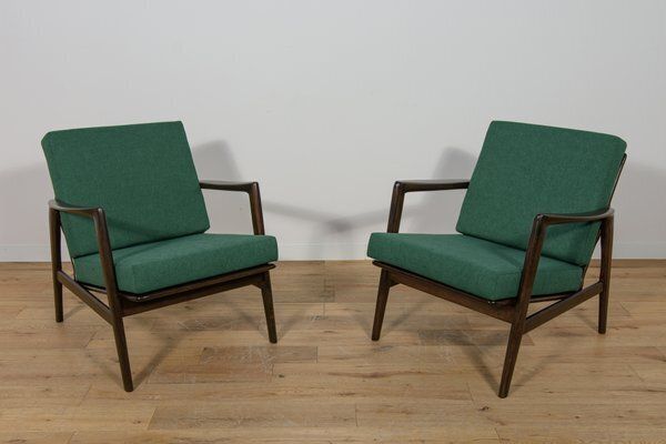 Set Of Model 300 139 Armchairs From Swarzędz Furniture Factory, 1960s photo furniture