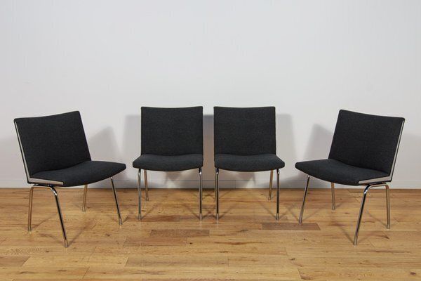 Model Ap 38 Airport Chairs By Hans J. Wegner For Ap Stolen, Denmark, 1950s, Set Of 4
