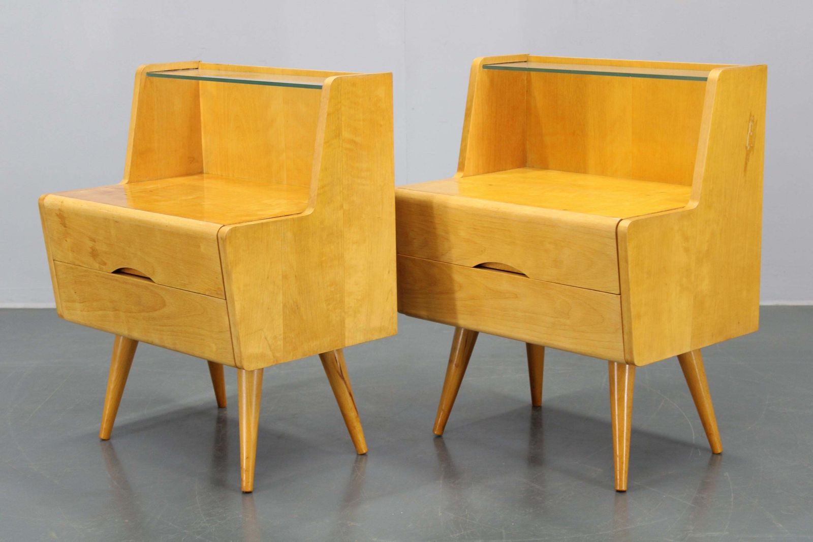 1960s Pair Of Night Stands With, Czechoslovakia photo Furniture
