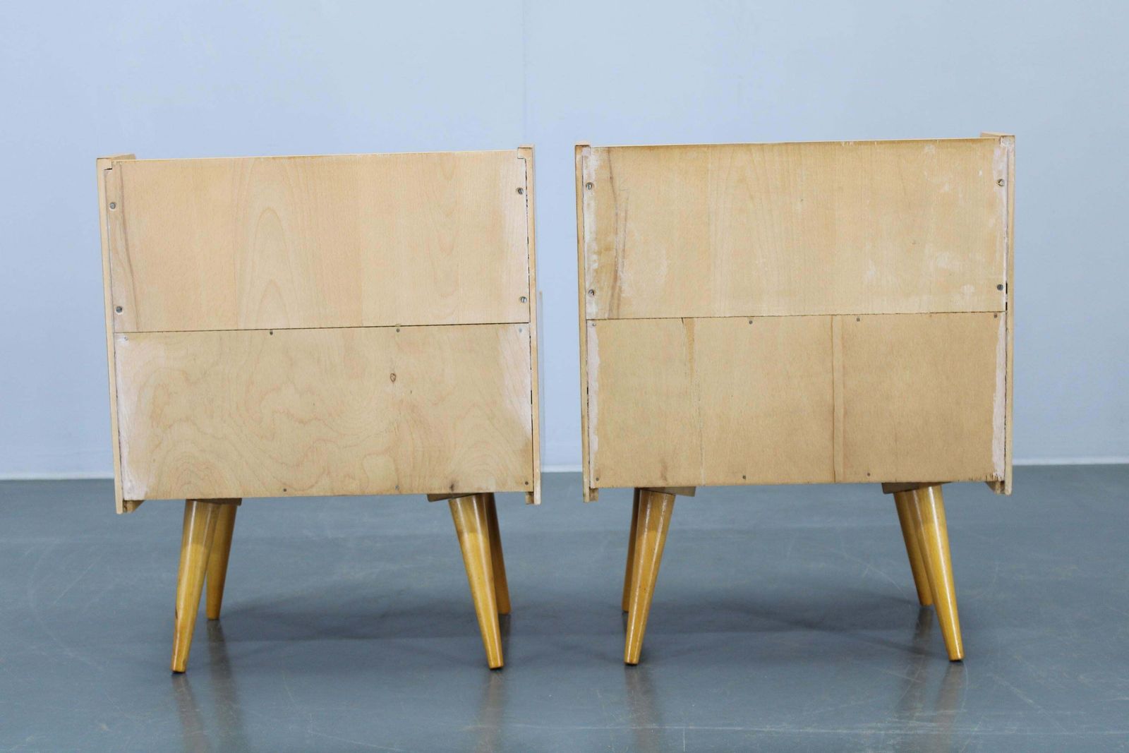 1960s Pair Of Night Stands With, Czechoslovakia photo vinterior