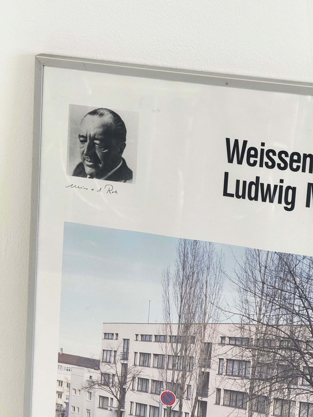 Framed Poster Weissenhofsiedlung Stuttgart 1927 Ludwig Mies Van Der Rohe photo buy