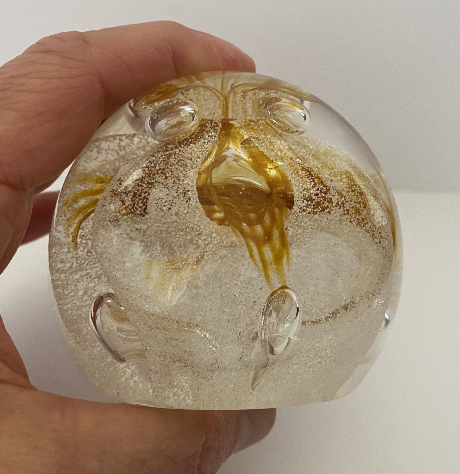Caithness, ‘Congratulations’, Scottish Art Glass Paperweight By Margot Thompson