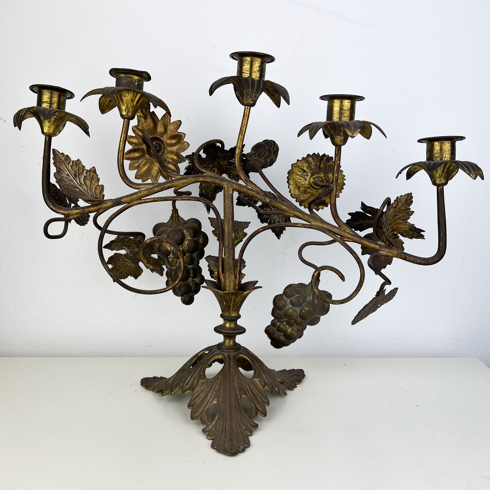 photo for sale Antique French Candelabra, Ormolu Church Candelabra