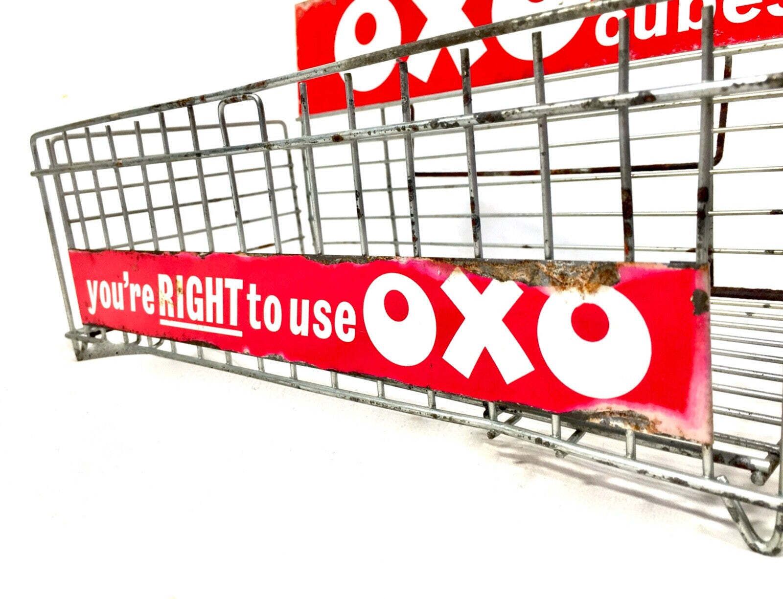Antique Advertising   20th Century Oxo Cubes Shop Display Rack Holder Dispenser photo for sale