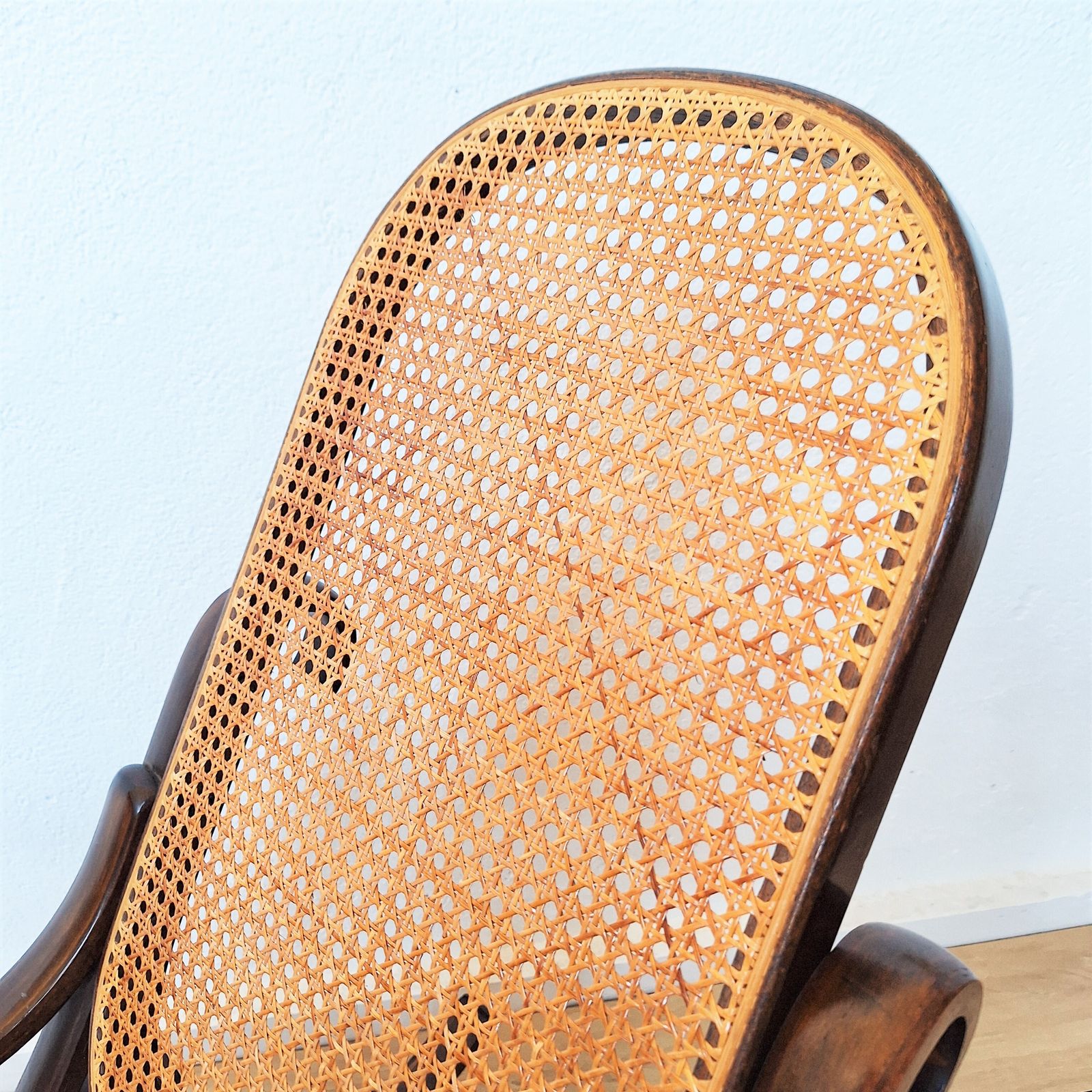Vintage Rattan Rocking Chair In Thonet Style. 1960   1970 photo 799.0