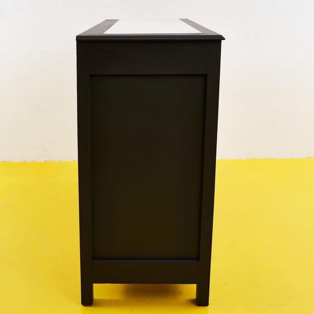 Black Chest Of Drawers With White Marble photo buy