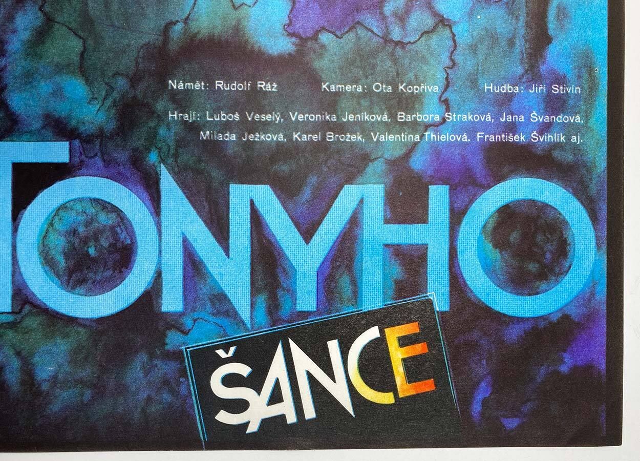 Original Film Poster, Anthony’s Chance, Zdeněk Vlach, 1986 photo Art