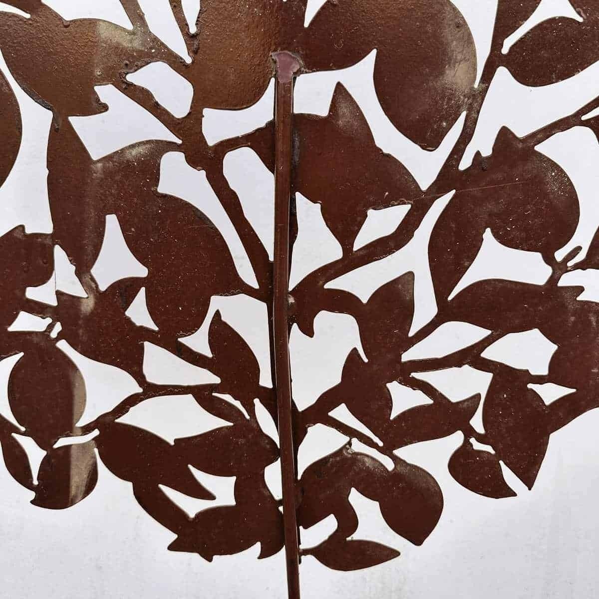 Set Of 2 Tree Shaped Decorations, Made Of Iron photo 257.0
