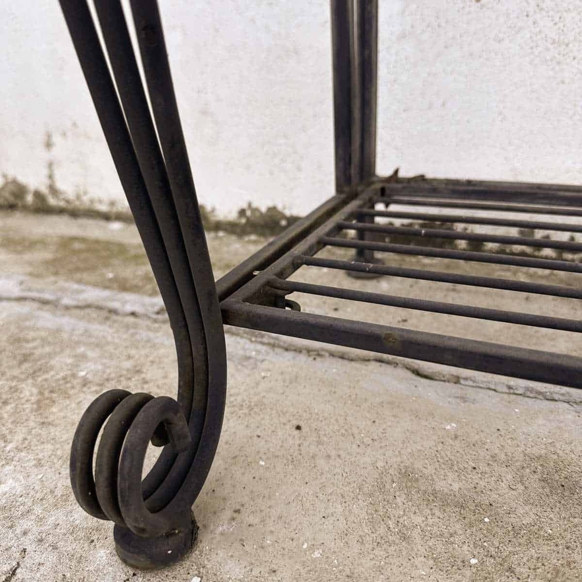 Iron Shelf With Mosaic Patterns, An Artistic Piece To Embellish Your Spaces. photo Furniture