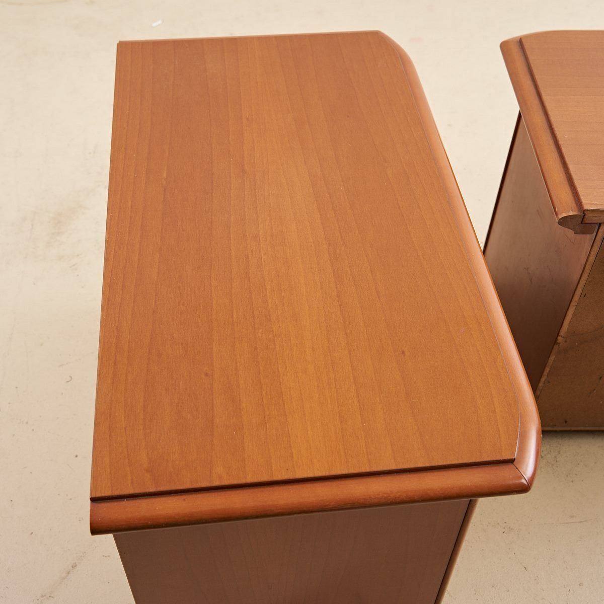 Pair Of Modern Wooden Bedside Tables photo vinterior