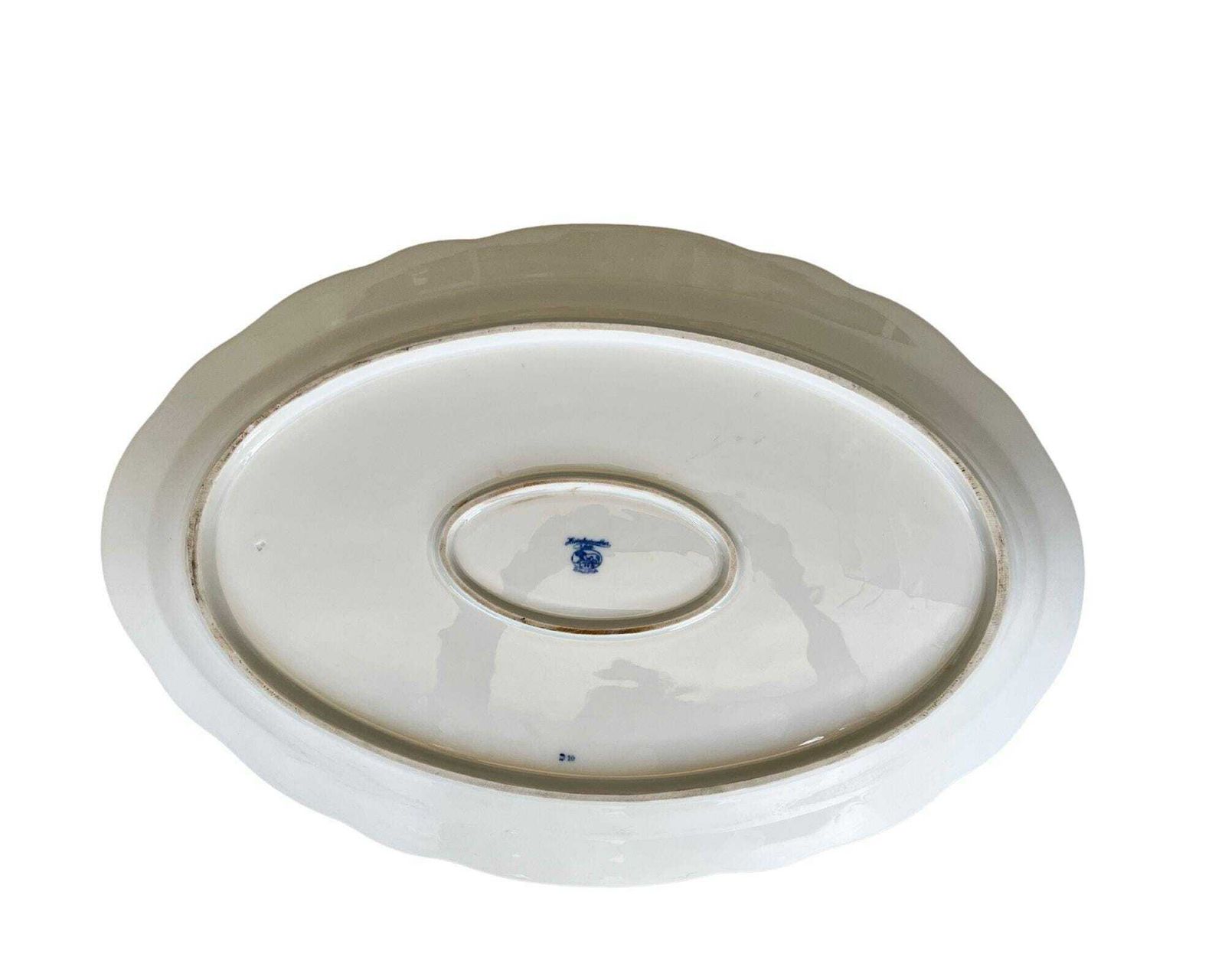 Antique Fish Platter | Blue Onion Xxl | 2 Sauce Bowls | Hutschenreuther Selb photo 304.0