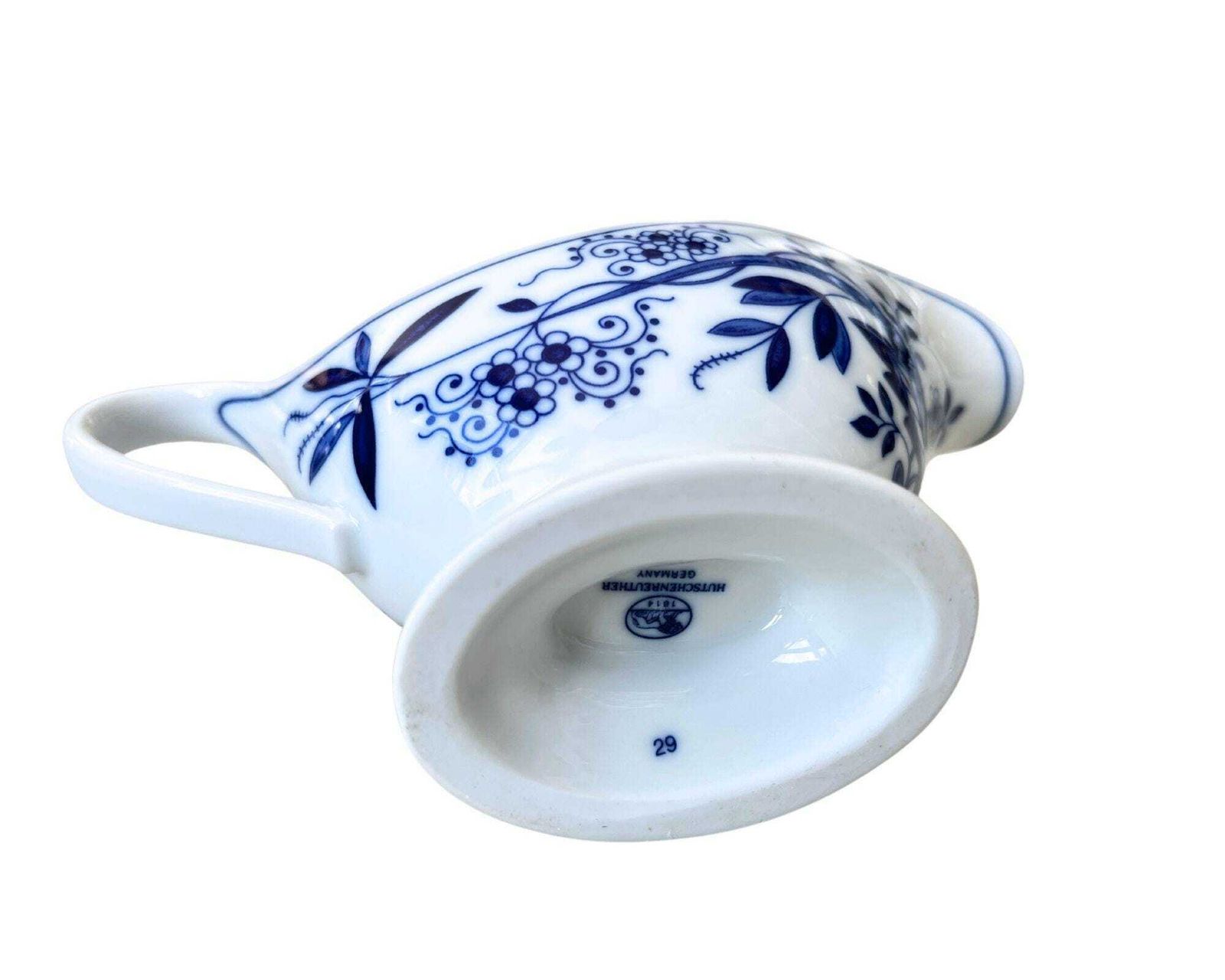 Antique Fish Platter | Blue Onion Xxl | 2 Sauce Bowls | Hutschenreuther Selb photo vinterior