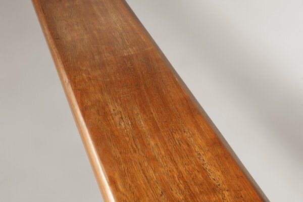 Antique French Long Elm Monastery Bench, 1850 photo furniture