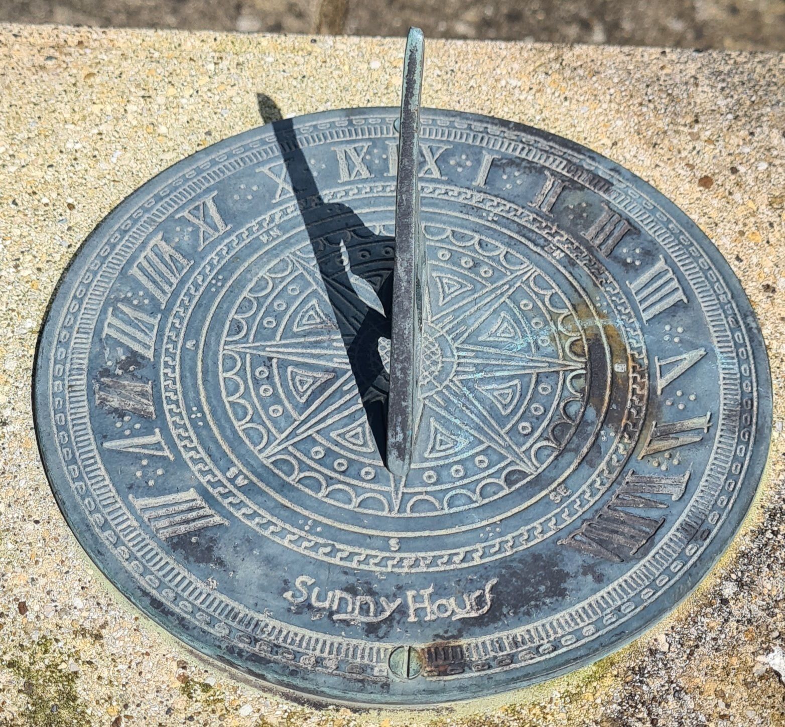 Weathered Garden Sundial, Mid 20th Century photo for sale